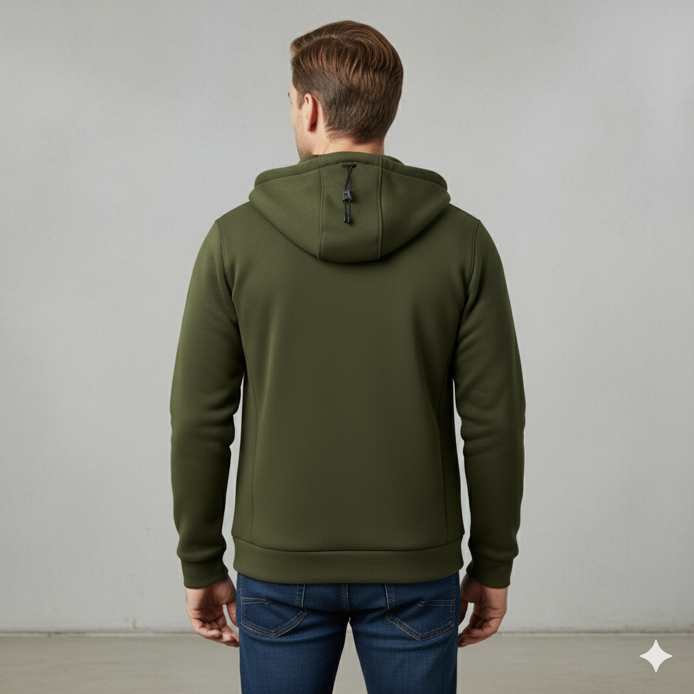 Fleecejacke für Herren mit Kapuze | Warm & Bequem | Herbst