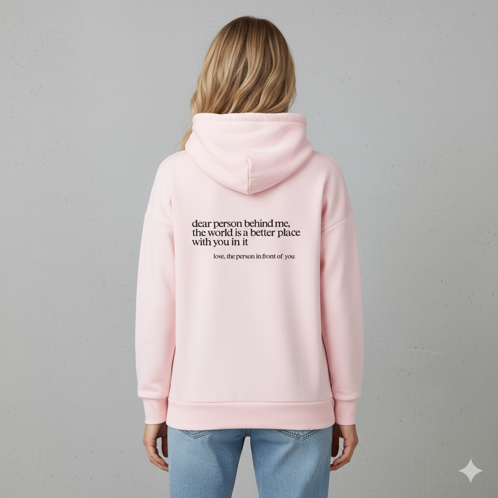 Lässiger Damen Hoodie mit Rückendruck