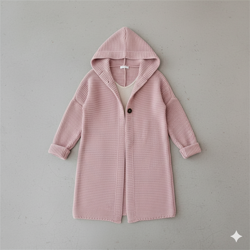 Damen Strickjacke mit Kapuze | Locker & Warm für Herbst Winter