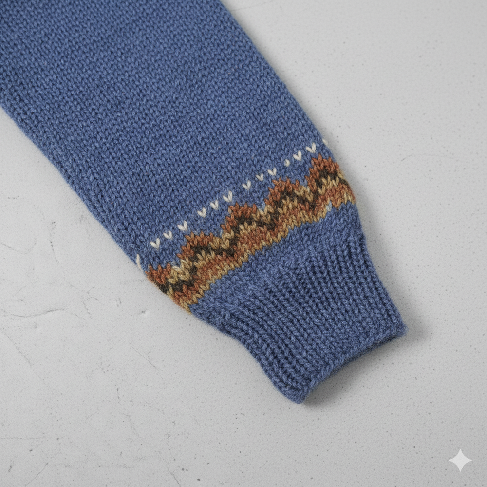 Damen Strickpullover mit Rundhals | Winter | Norweger-Muster