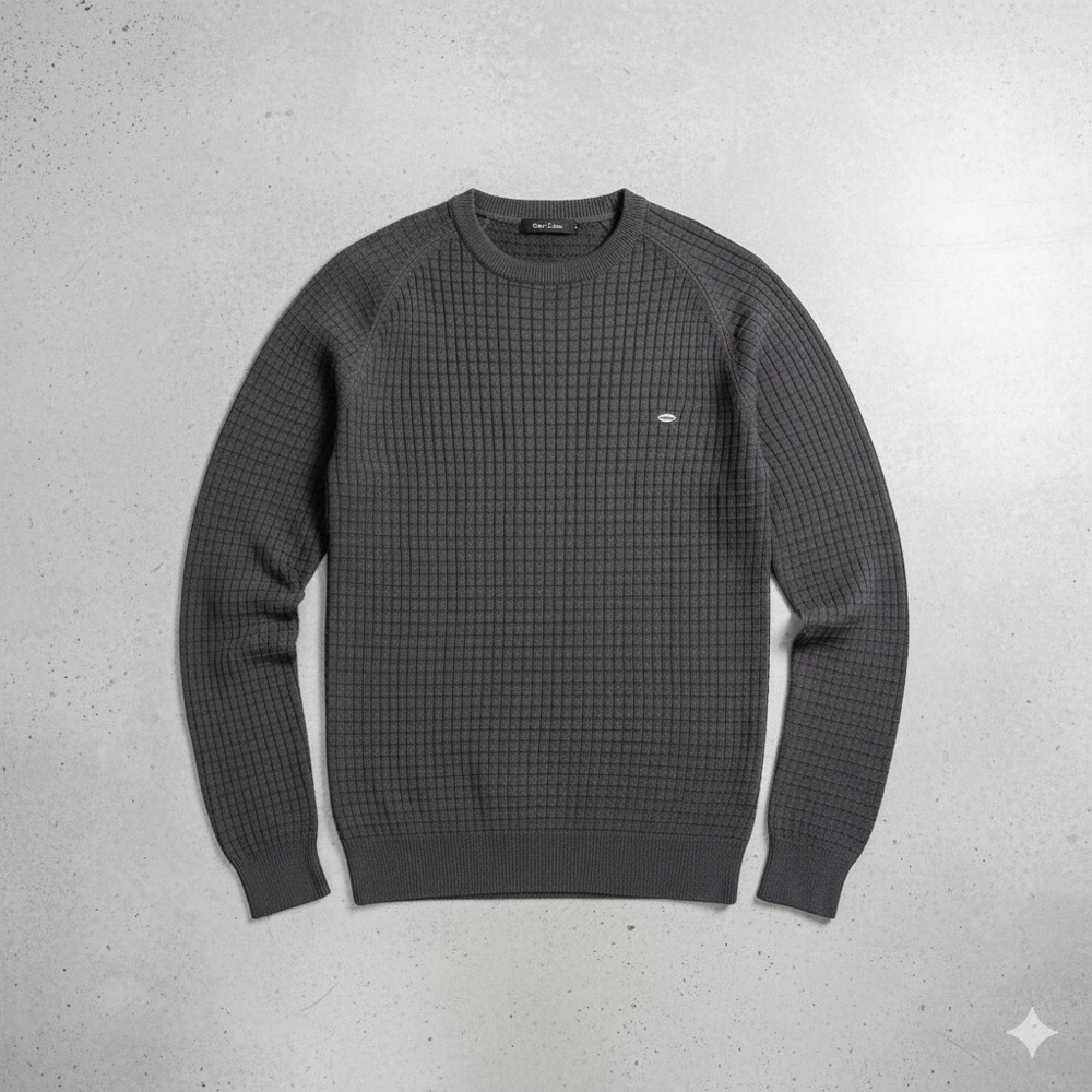 Herren Baumwollpullover mit Karomuster | Modern & Bequem