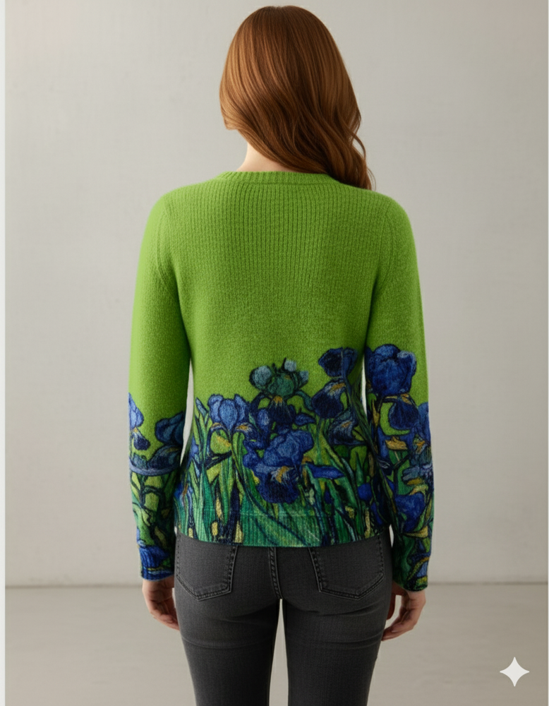 Damen Strickpullover mit Rundhals | Winter | Norweger-Muster