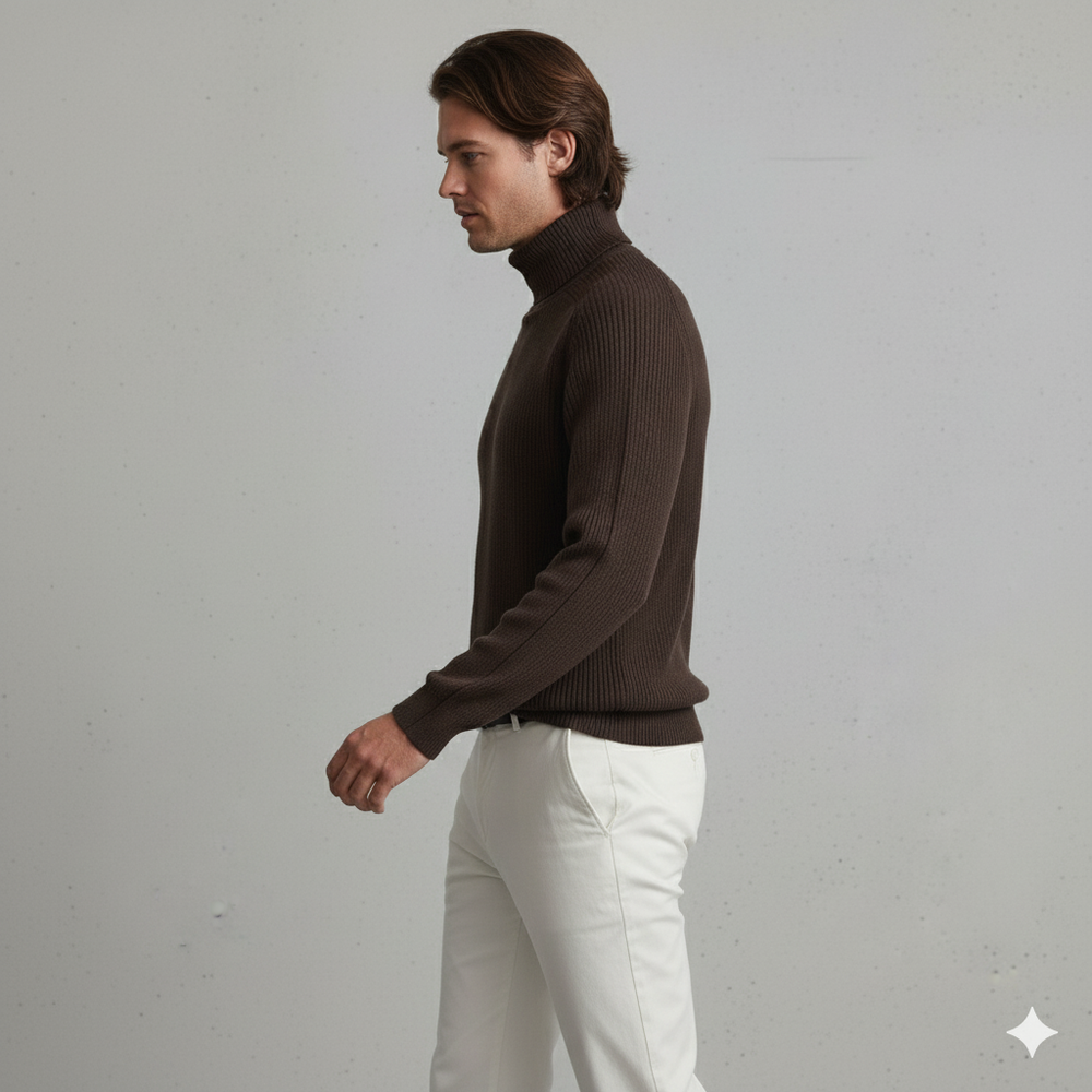 Herren Strickpullover mit Rollkragen | Warm & Elegant | Winter