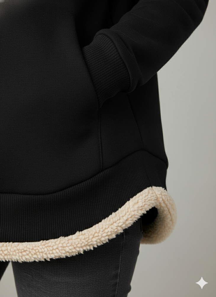 Kuscheliger Damen Hoodie mit Teddyfutter