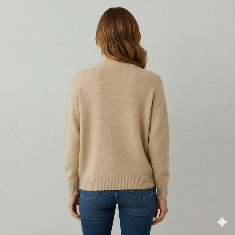 Kuscheliger Damen Strickjacke mit Knopfleiste | Herbst Winter