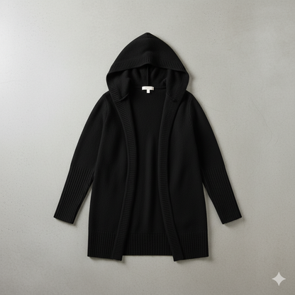 Damen Strickjacke mit Kapuze | Lässig & Übergang