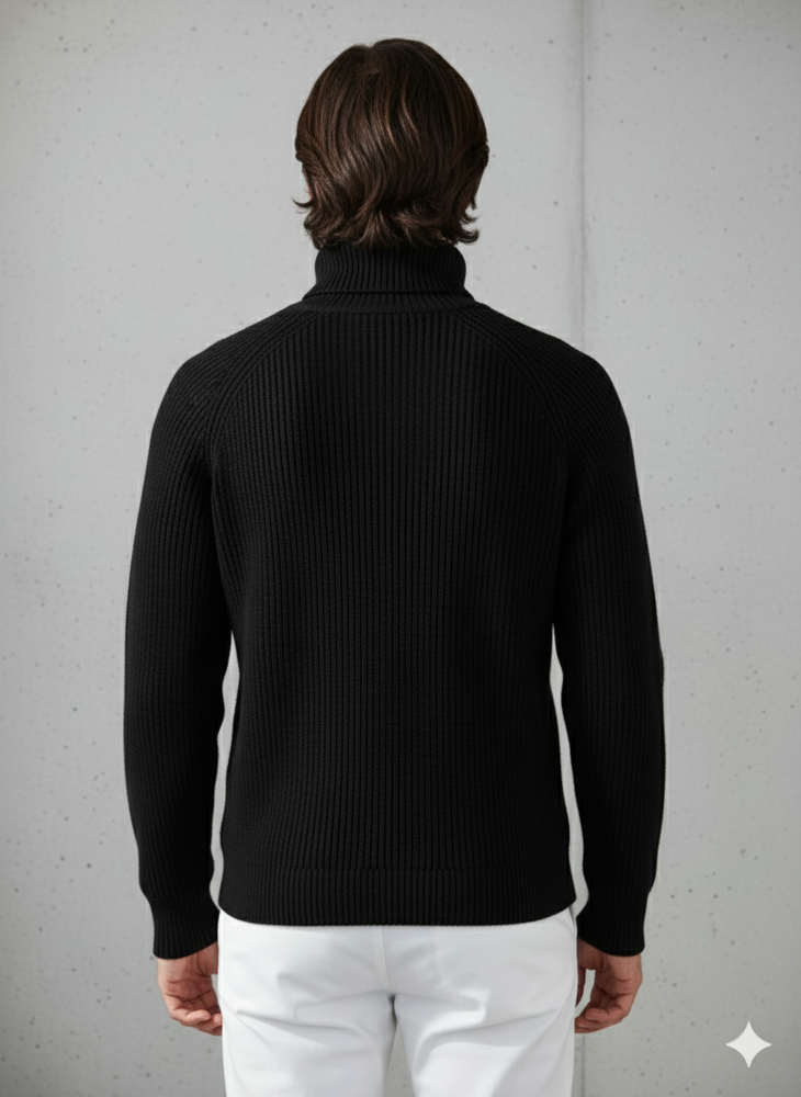 Herren Strickpullover mit Rollkragen | Warm & Elegant | Winter