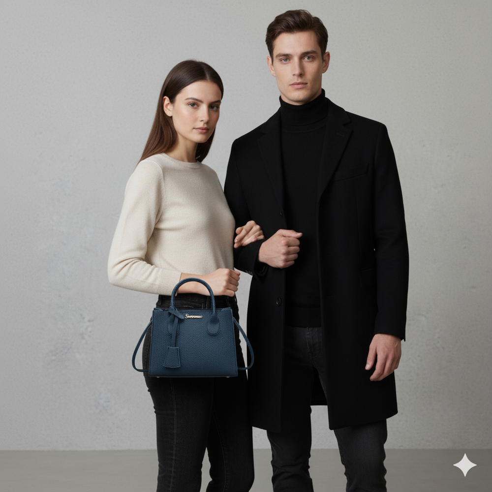 Damen Umhängetasche aus Kunstleder | Klein & Elegant