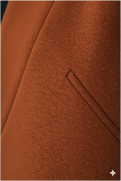 Damen Wollmantel mit Stehkragen | Schmaler Schnitt & Elegant | Herbst/Winter