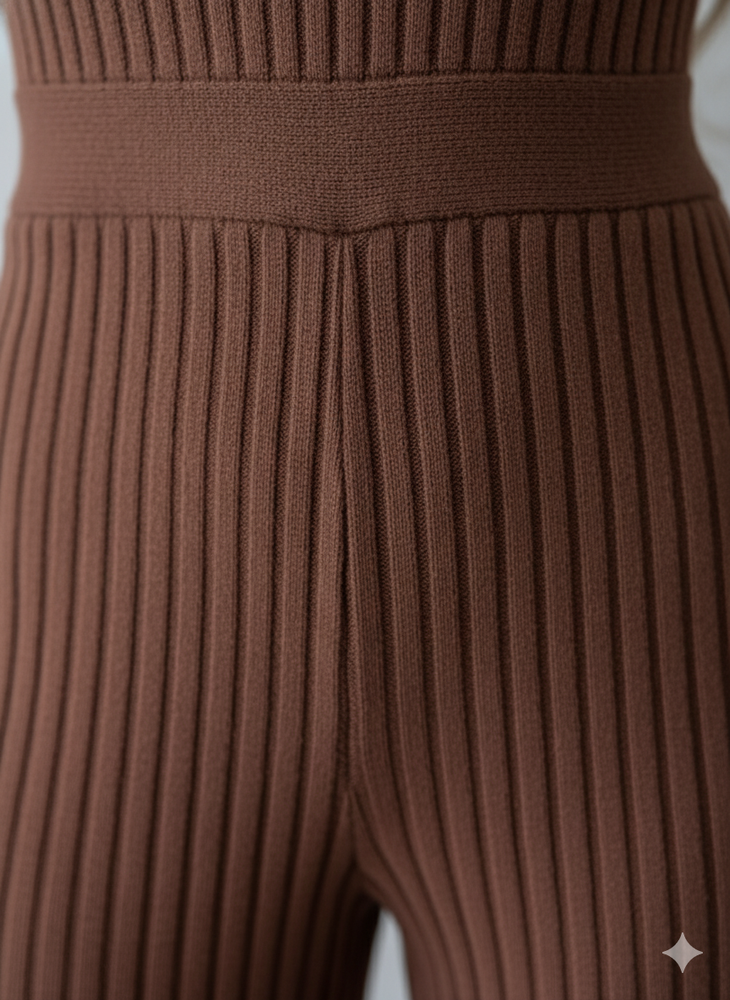 Zweiteiliges Damen Outfit mit Langarm Oberteil & Engem Rock | Elegant