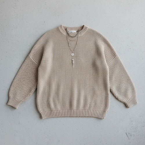 Locker gestrickter Damenpullover | Oversize & Freizeit