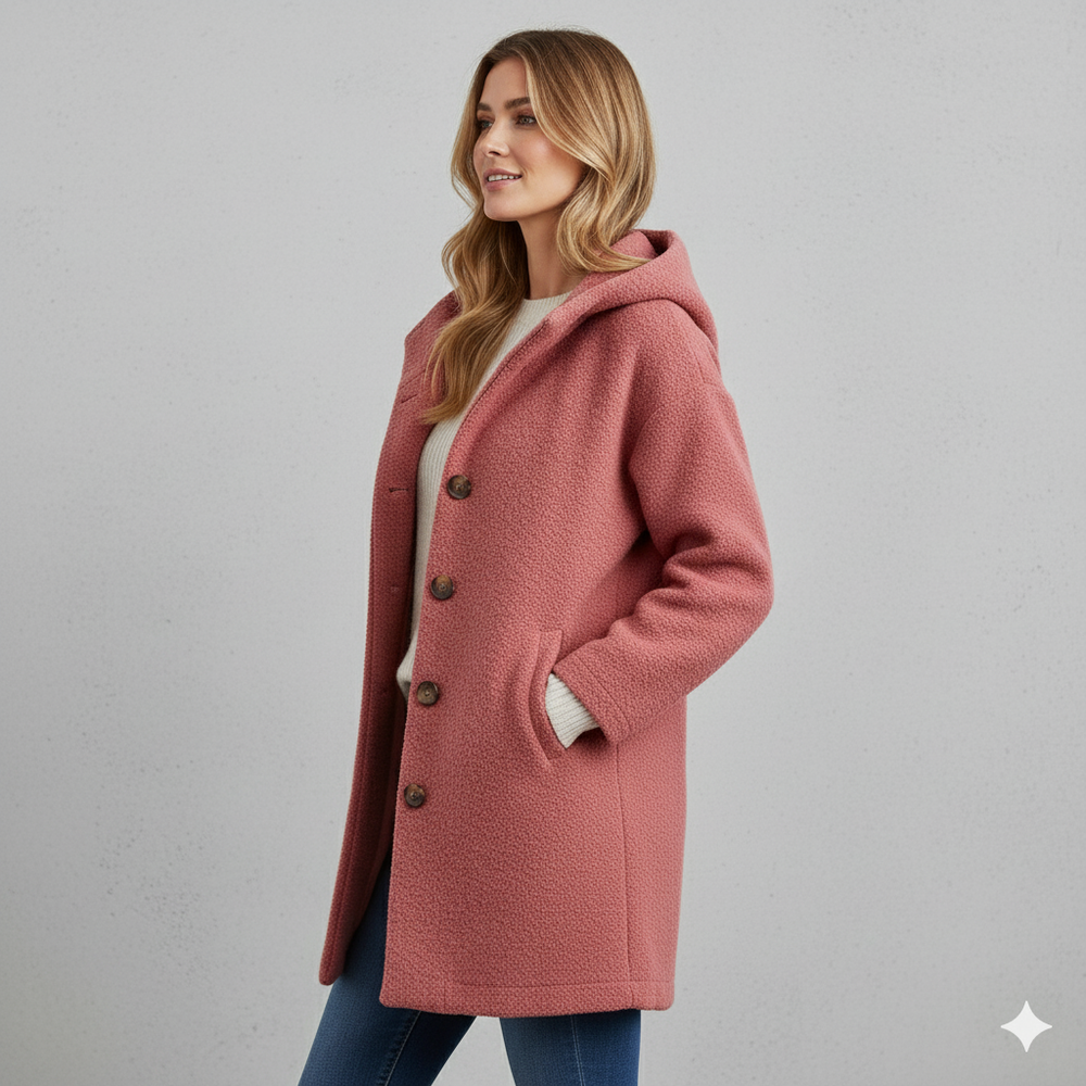 Warmer Damen Mantel aus Teddyfleece | Kuschelig & Elegant für Winter