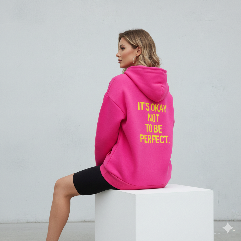 Moderner Damen Hoodie mit Statement