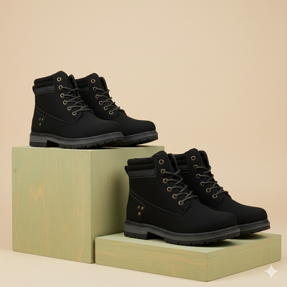 Damen Winterstiefel mit Fellfutter | Warme Schnür-Boots