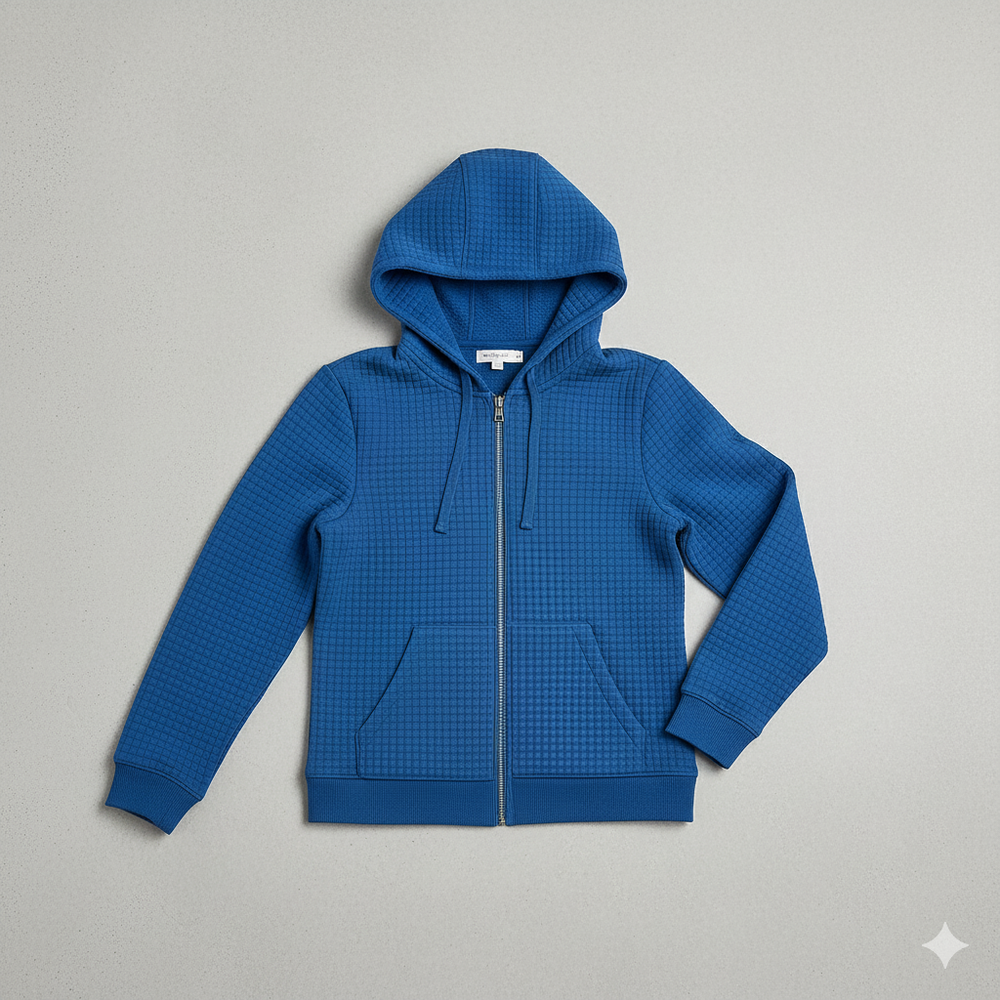 Leichter Damen Kapuzen Strickjacke mit Reißverschluss | Übergang