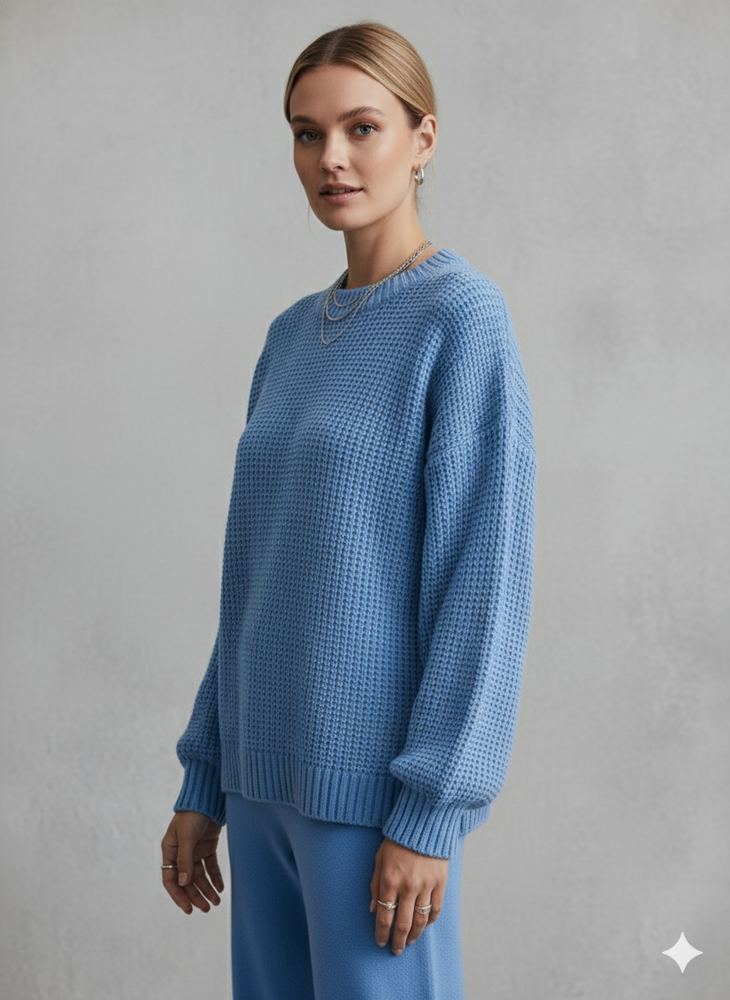 Locker gestrickter Damenpullover | Oversize & Freizeit