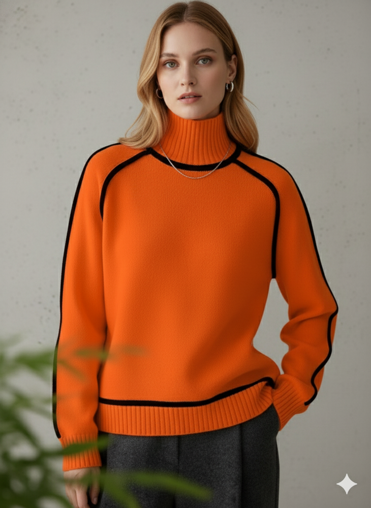 Damenpullover mit Stehkragen | Locker & Modern für Herbst/Winter