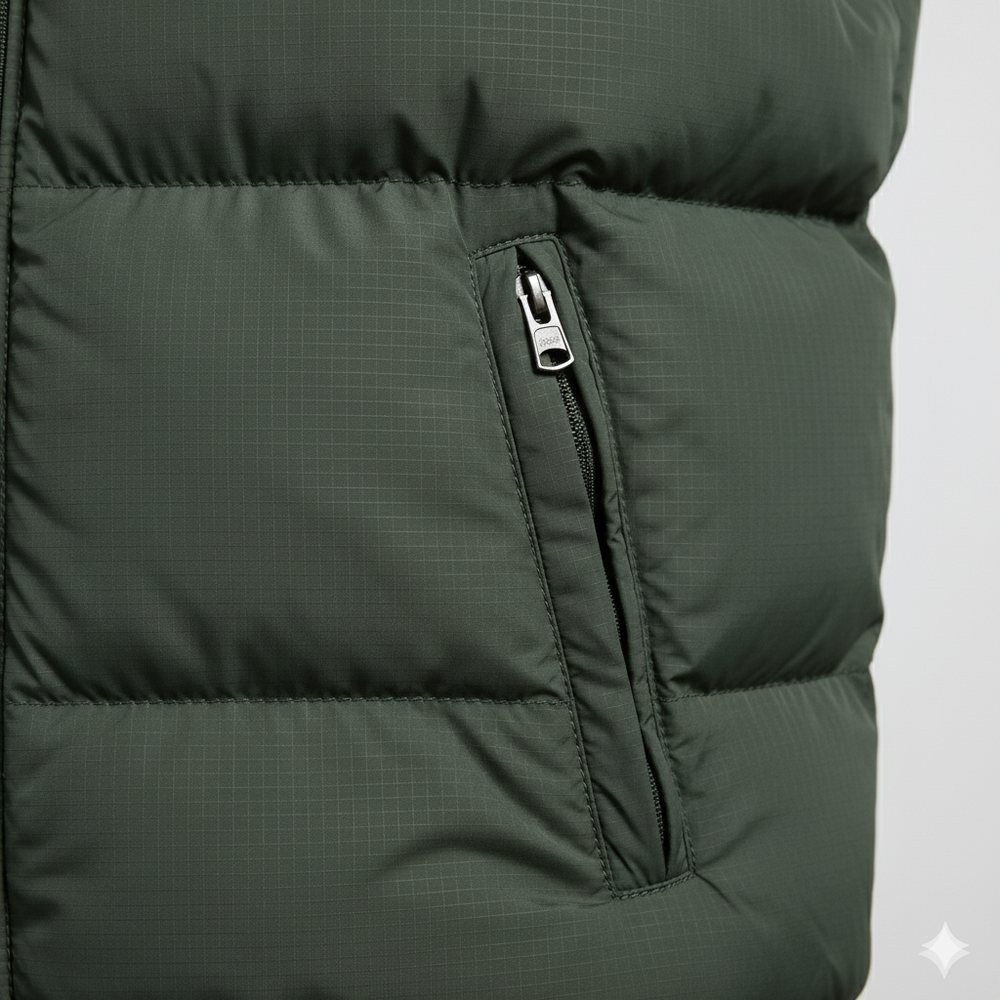 Herren Steppweste mit Kapuze | Warm & Bequem | Herbst/Winter