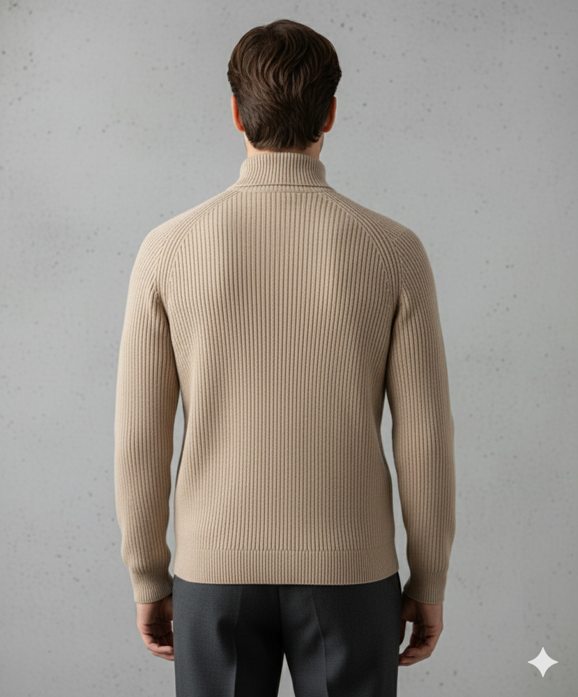 Herren Strickpullover mit Rollkragen | Warm & Elegant | Winter