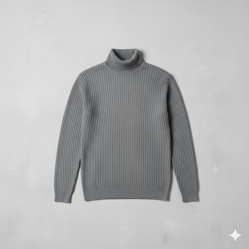 Herren Strickpullover mit Rollkragen | Slim Fit | Winter