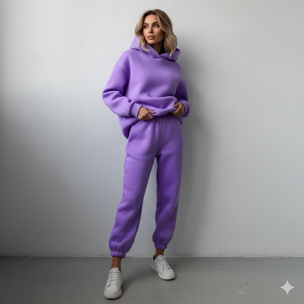 Warmer Damen Hoodie Zweiteiler | Bequem für Herbst & Winter