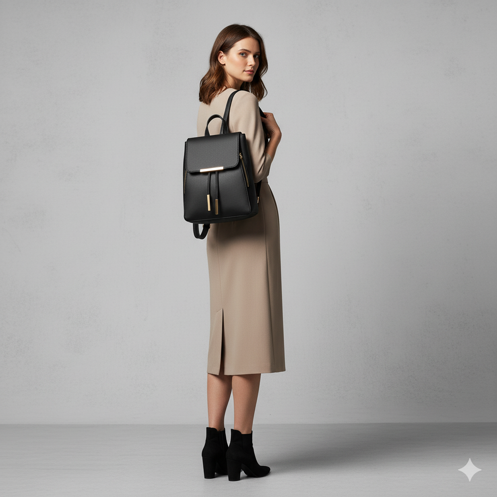 Damen Rucksack aus Kunstleder | Elegant & Praktisch