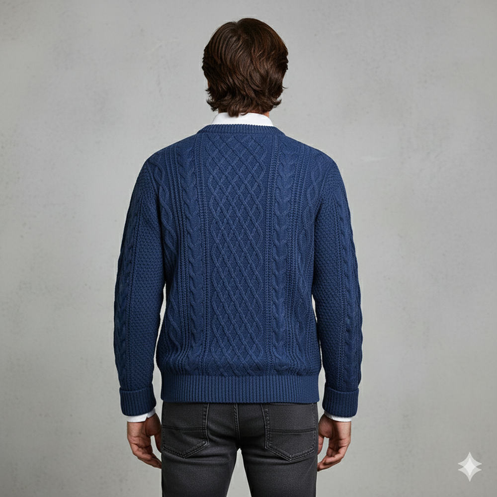 Herren Strickpullover mit Strukturmuster | Modern & Warm | Winter
