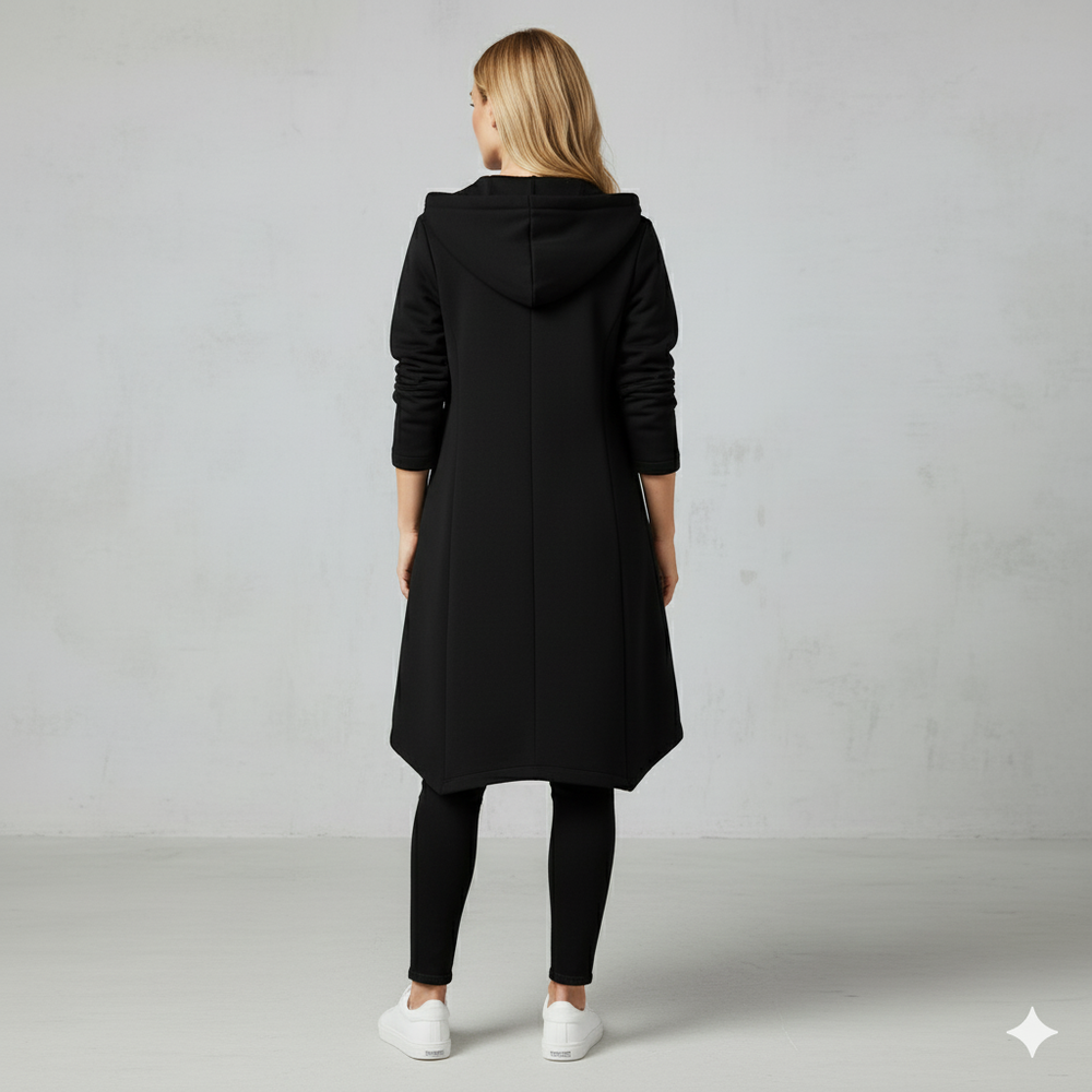 Damen Sweatjacke mit Kapuze & Reißverschluss | Herbst/Winter