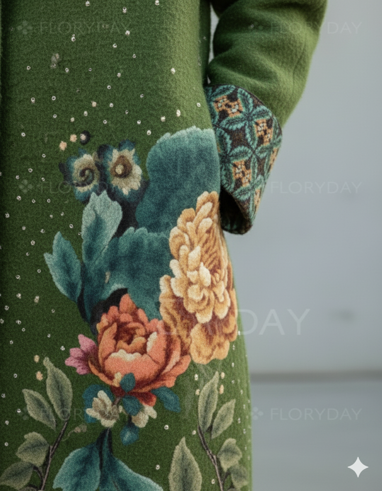 Damen Wollmantel mit Karomuster | Oversize & Warm | Winter