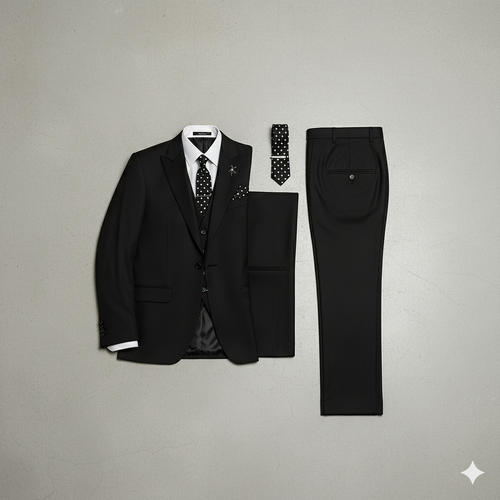 Herren 3-teiliger Anzug Slim Fit | Business Hochzeit Smoking