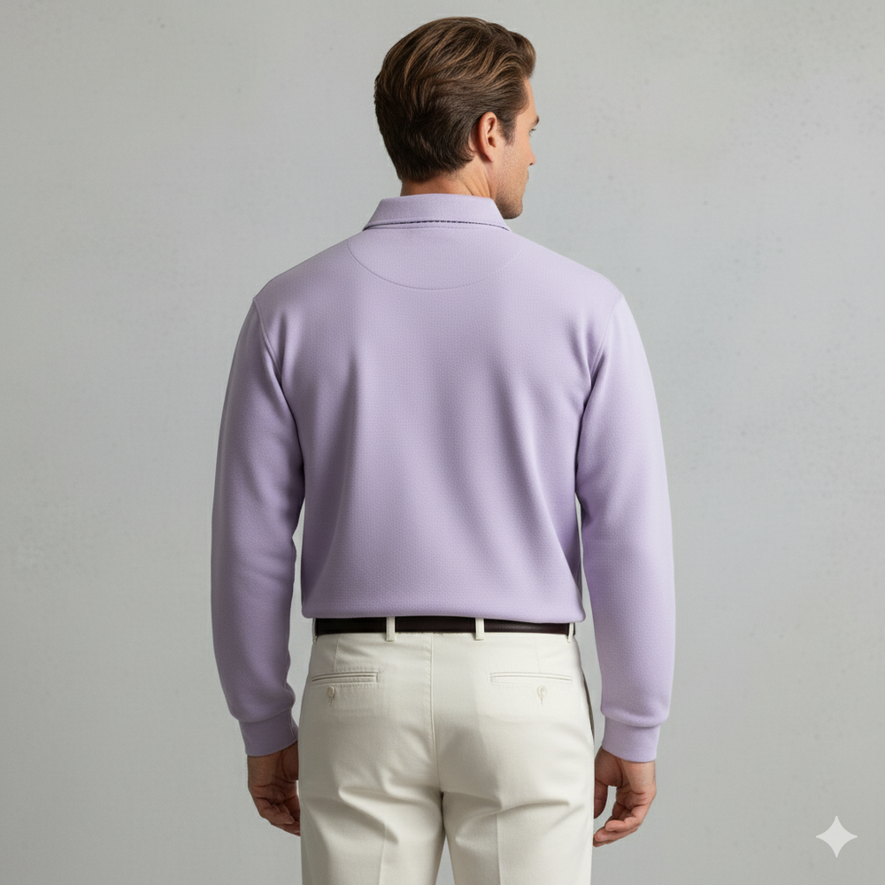 Lässiger Herrenpullover mit Reverskragen | Bequem | Freizeit