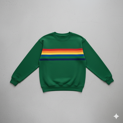 Damen Pullover mit Rundhalsausschnitt | Gestreift & Freizeit