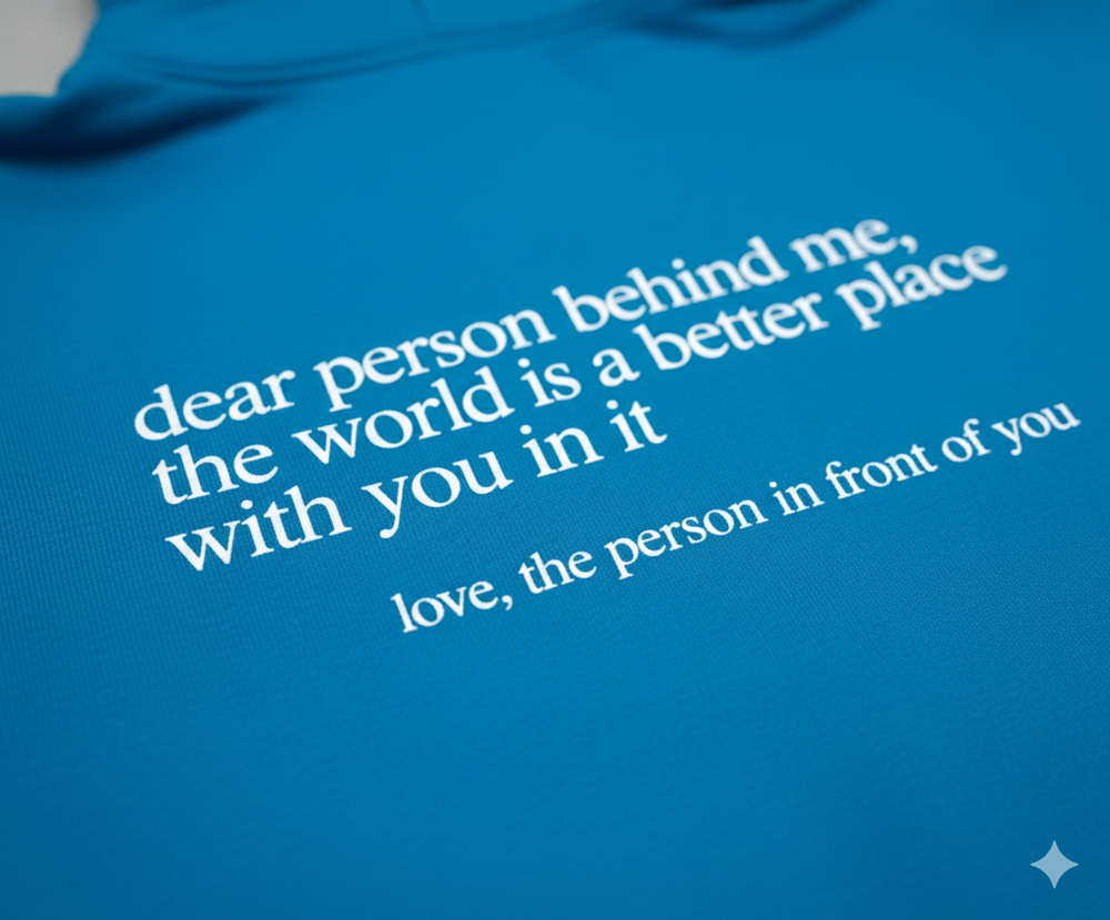 Lässiger Damen Hoodie mit Rückendruck