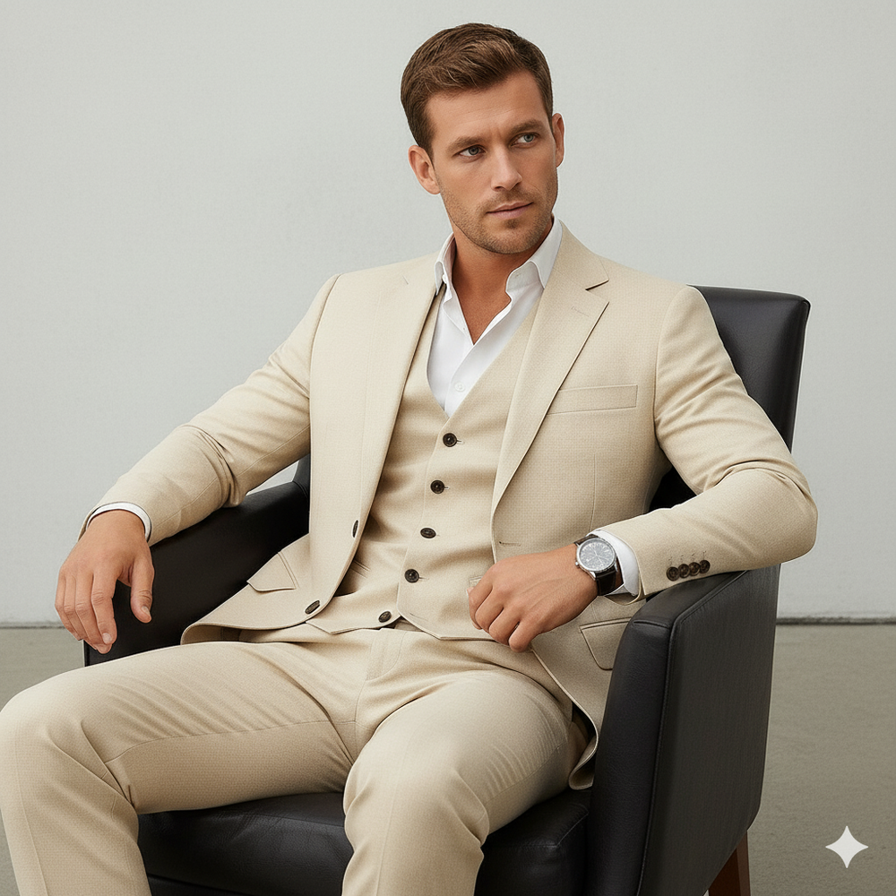 Leichter Herrenanzug aus Leinen | Herbst & Business