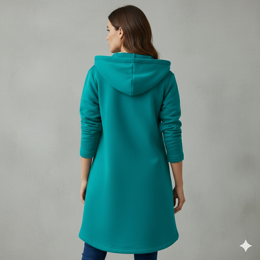 Damen Sweatjacke mit Kapuze & Reißverschluss | Herbst/Winter