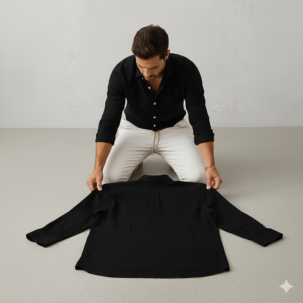 Herren Leinenhemd | Atmungsaktiv & Lässig für Herbst & Freizeit