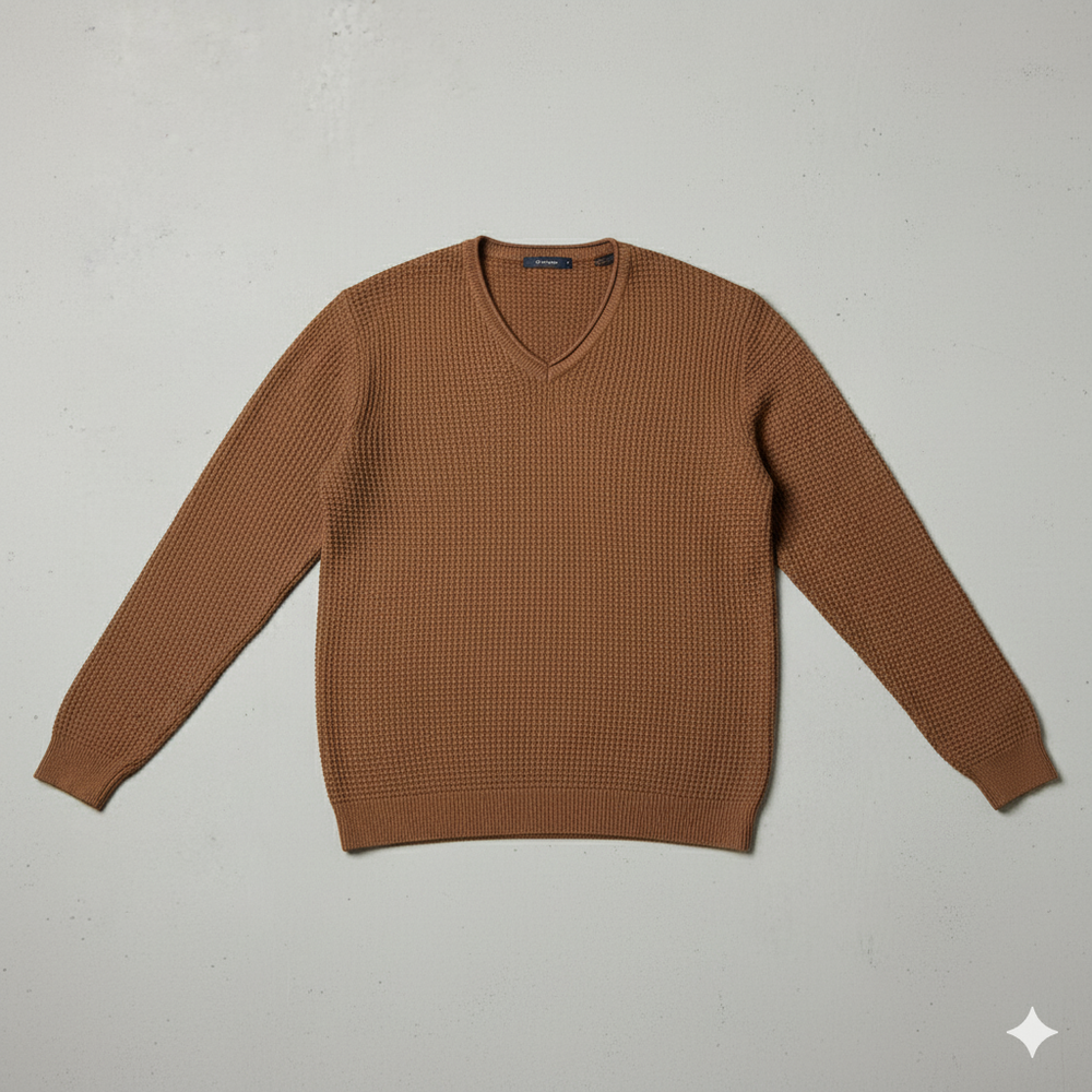 Lässiger Damen Strickpullover mit V-Ausschnitt | Freizeit | Herbst