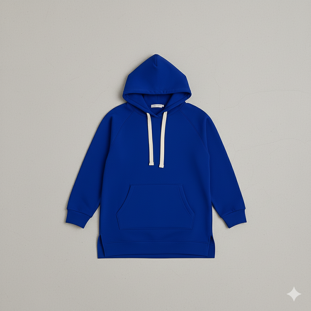 Lässiges Damen Hoodie Kleid mit Kordelzug | Bequem für Freizeit