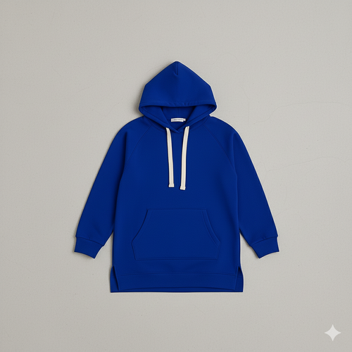 Lässiges Damen Hoodie Kleid mit Kordelzug | Bequem für Freizeit