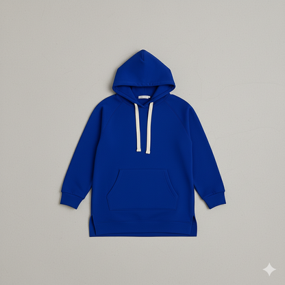 Lässiges Damen Hoodie Kleid mit Kordelzug | Bequem für Freizeit