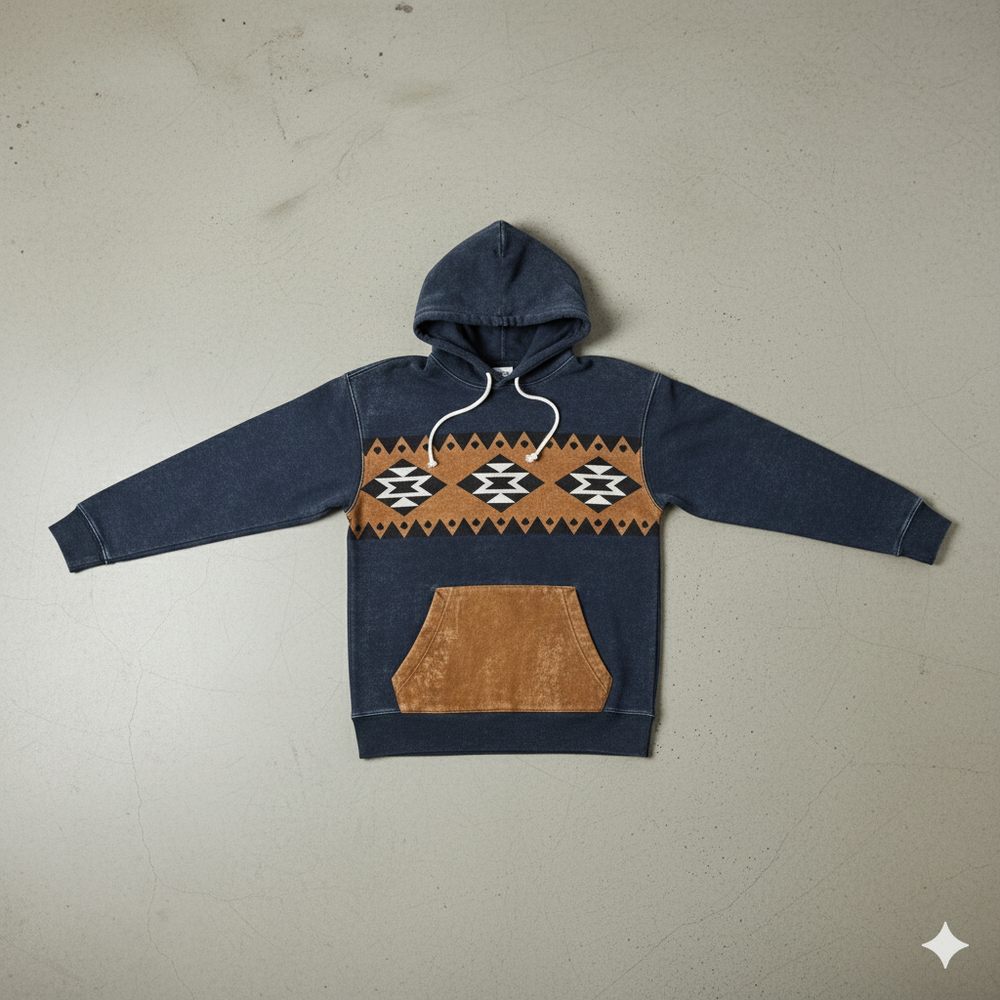 Herren Hoodie mit Muster | Lässig & Warm | Herbst/Winter