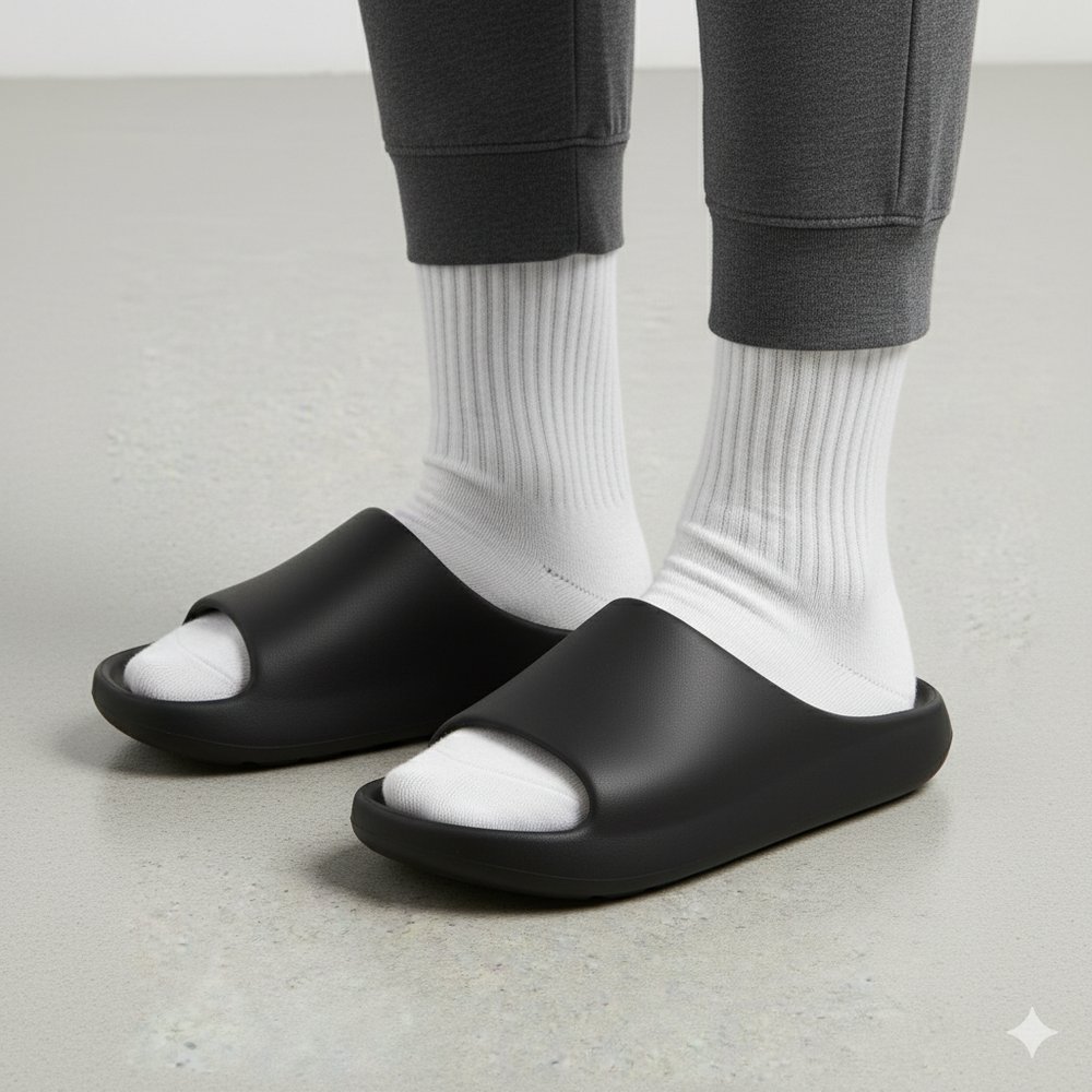 Bequeme Hausschuhe mit Massage Sohle | Wellness für drinnen