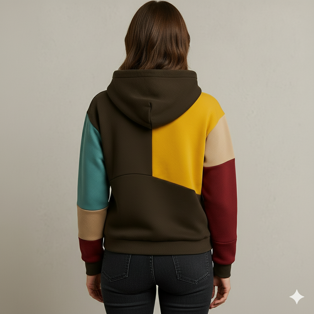 Damen Hoodie mit Colorblock Design | Lässig & Bequem
