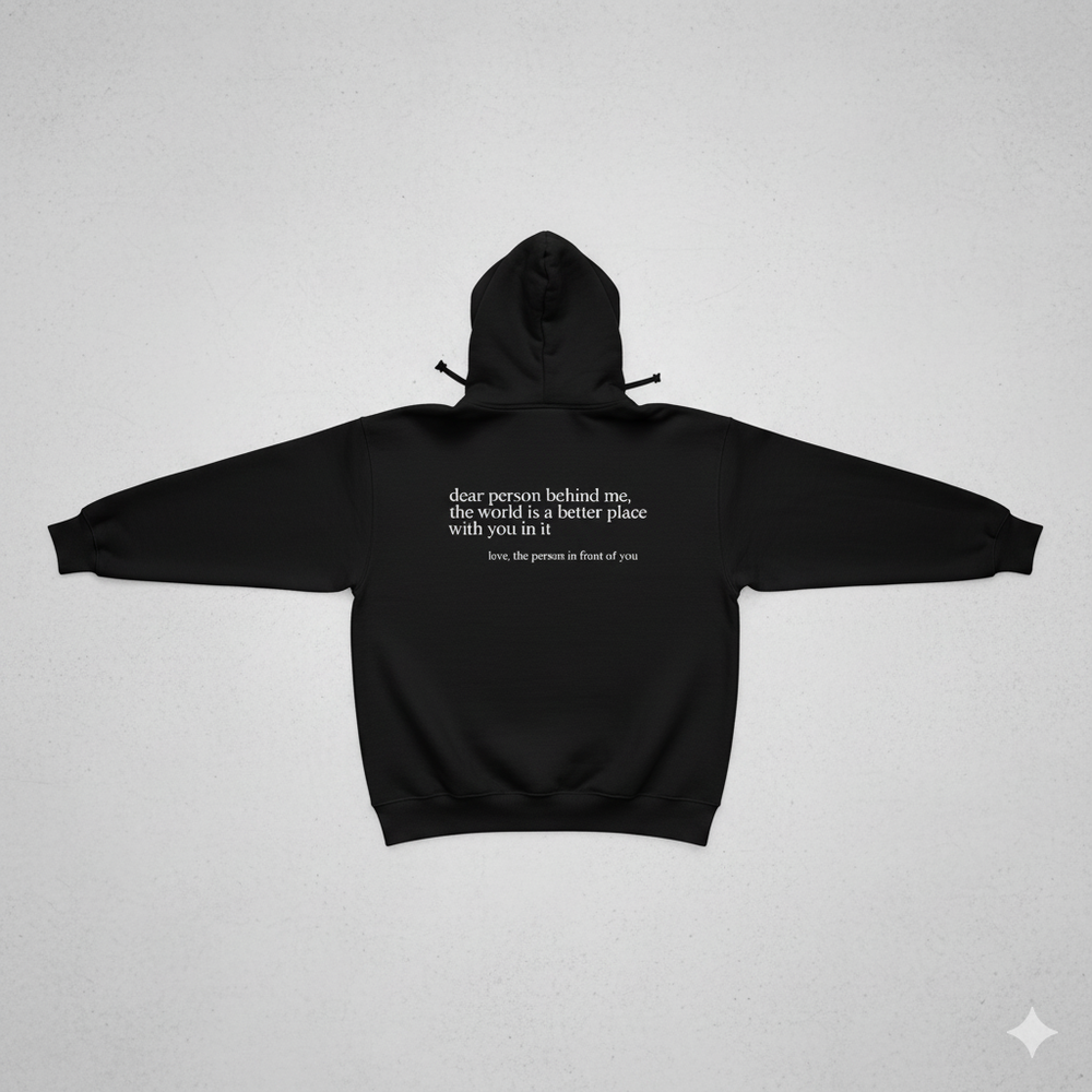 Lässiger Damen Hoodie mit Rückendruck