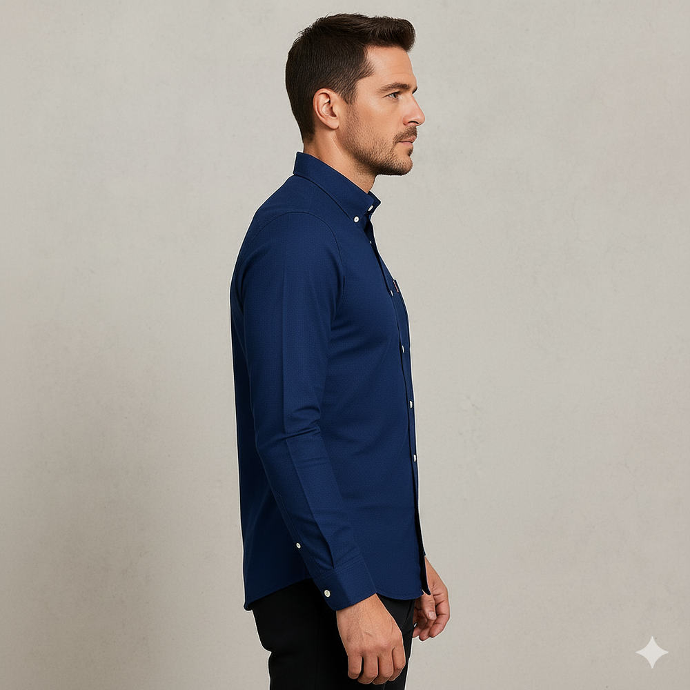 Herren Slim Fit Businesshemd | Atmungsaktiv & Herbst