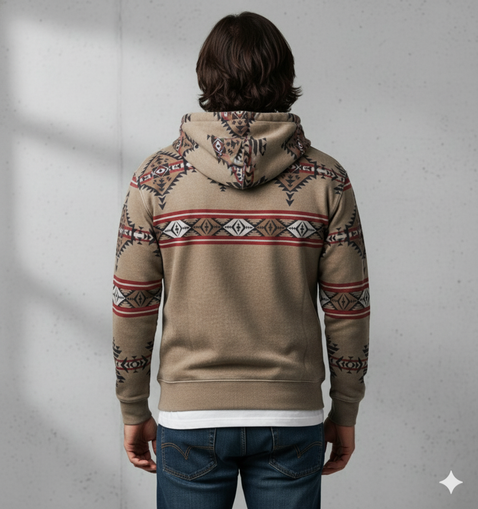 Herren Hoodie mit Muster | Lässig & Warm | Herbst/Winter