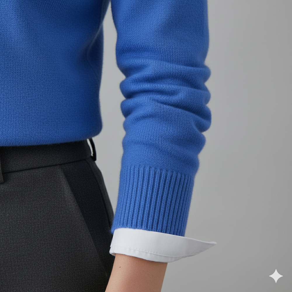 Kuscheliger Damen Strickpullover mit Rundhalsausschnitt | Winter | Elegant