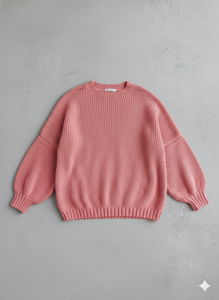 Locker gestrickter Damenpullover | Oversize & Freizeit