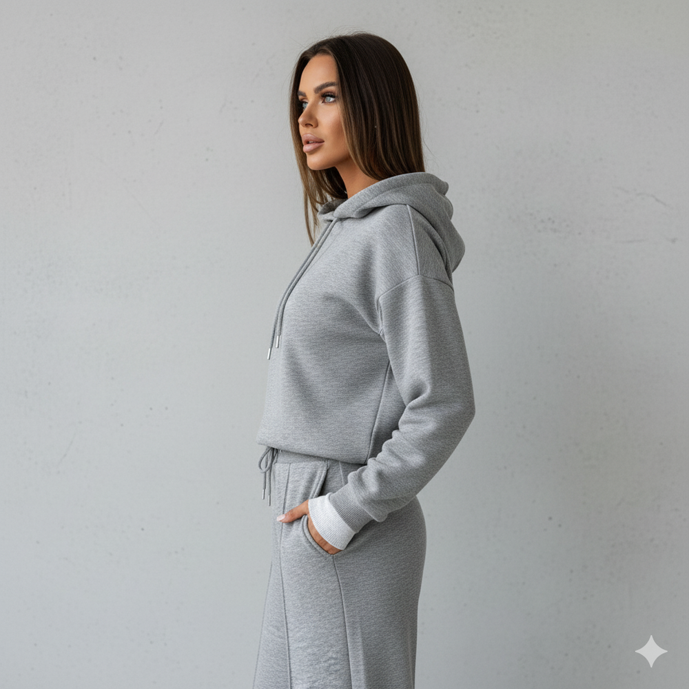 Damen Hoodie mit Kapuze | Zweiteilig & Freizeit