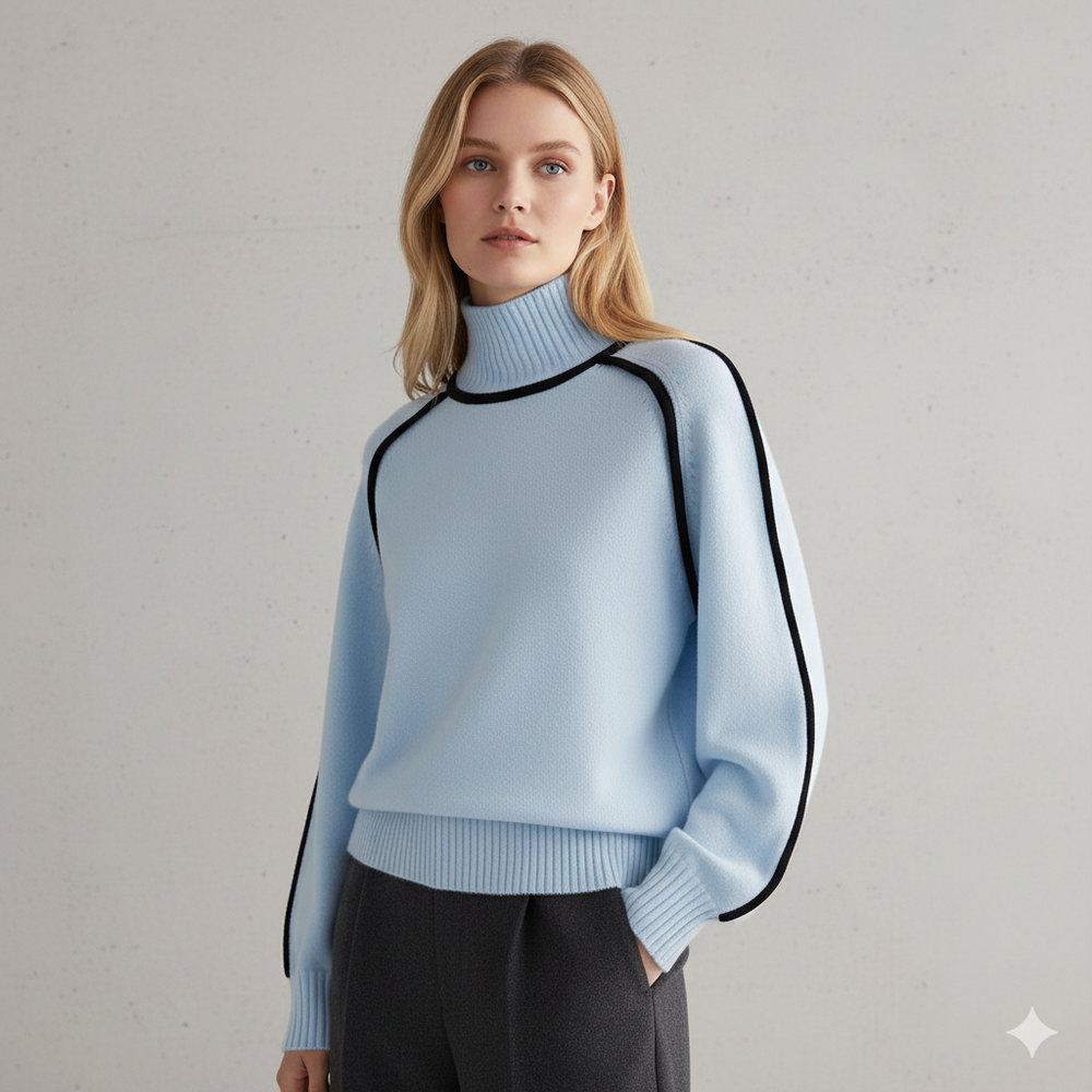 Damenpullover mit Stehkragen | Locker & Modern für Herbst/Winter